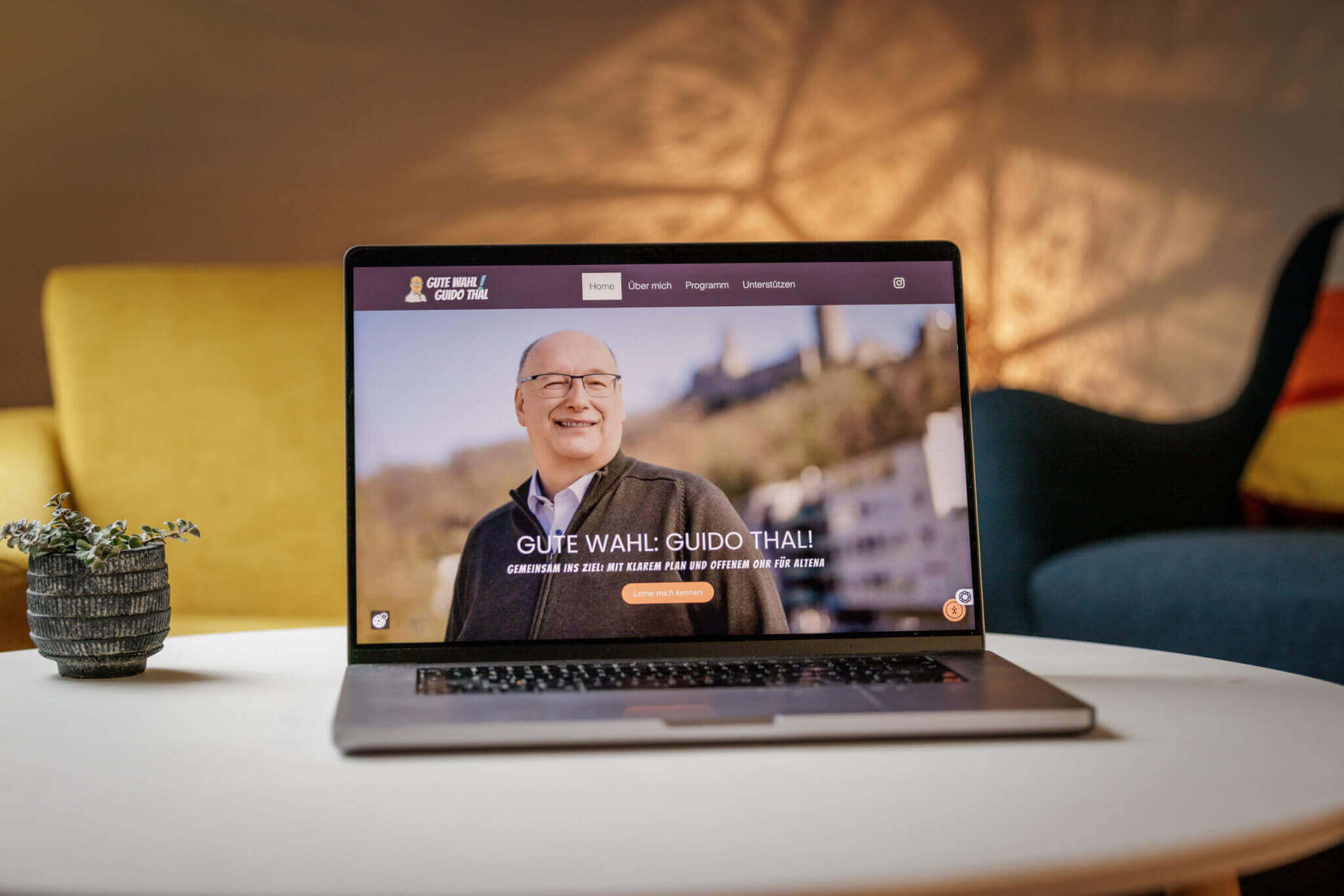 Wahlkamp Content für Bürgermeister Kandidat Guido Thal, CDU Altena