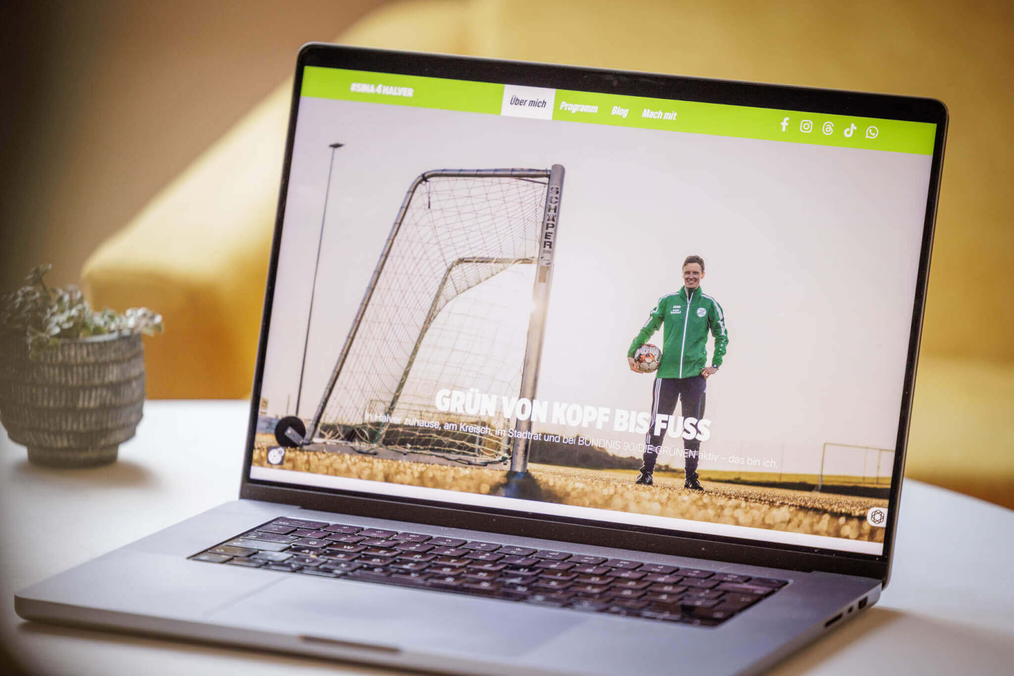 Webseite für Bürgermeister Kandidatin Sina Löschke in Halver